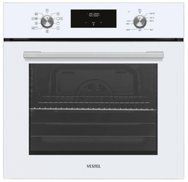 Vestel 2'li Eğik Beyaz Hamur Şefi Ankastre Set AO-65104 B + AF-7684 YB +