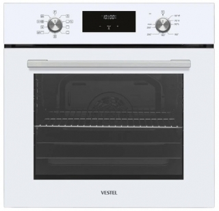 Vestel 2'li Eğik Beyaz Hamur Şefi Ankastre Set AO-65104 B + AF-7684 YB +