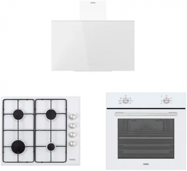 Vestel Beyaz Ankastre Set AO-6004 YB + AF-4661 YB + AD-63340 B