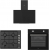 Vestel Siyah Ankastre Set AO-6004 YS + AF-4661 YS + AD-63340 S