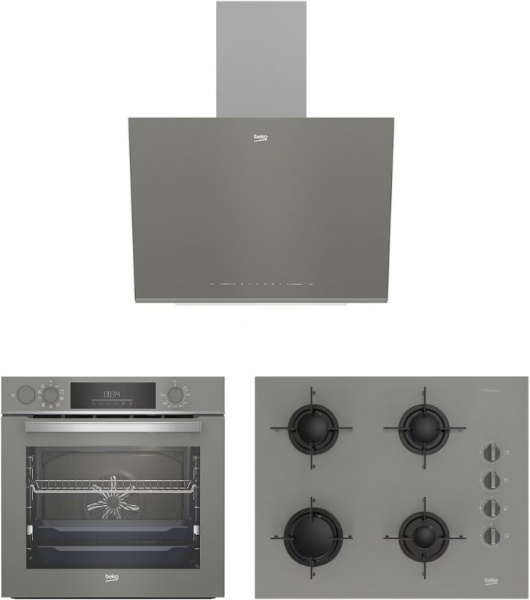 Beko Gri Ankastre Set BOCD T 6510 EG + BFC 631 G + BDE 6062 G