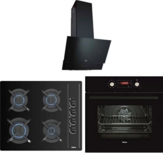 Teka Siyah Ankastre Set GBC 64002 BK + HAK 629 BK + TVT 60.1