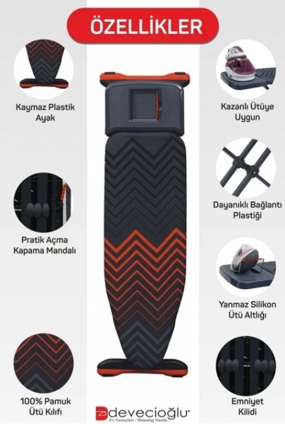 Devecioğlu Harbinger MM164 Trendboard Ütü Masası