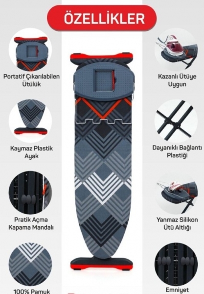 Devecioğlu Harbinger MM161 Premiumboard Ütü Masası