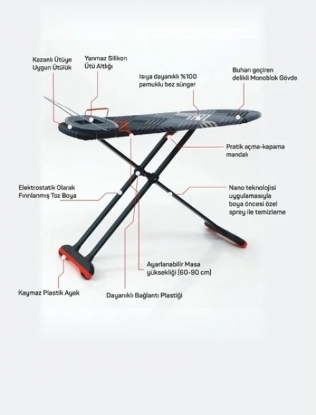 Devecioğlu Harbinger MM161 Premiumboard Ütü Masası