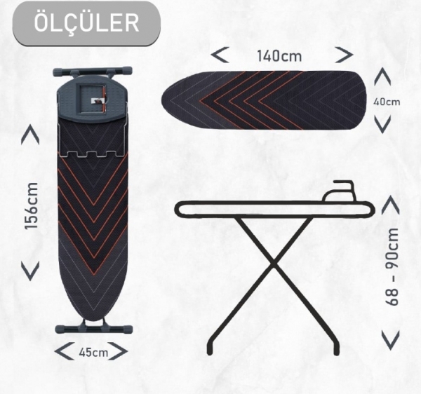 Devecioğlu Harbinger Strongboard Mm149 Ütü Masası