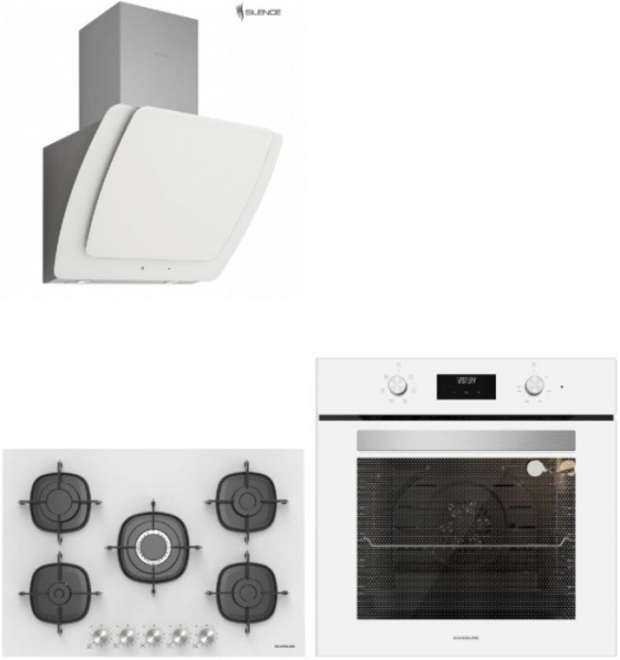 Silverline Beyaz Ankastre Set CS5622W01 + BO6502W02 + 3373 Misto