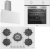 Silverline Beyaz Ankastre Set CS5622W01 + BO6501W01 + 3364 Link Flat