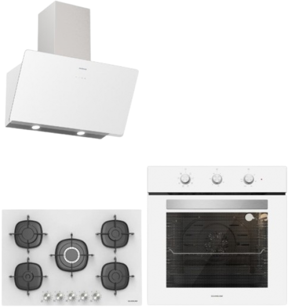 Silverline Beyaz Ankastre Set CS5622W01 + BO6503W01 + 3457 Soho