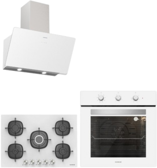 Silverline Beyaz Ankastre Set CS5622W01 + BO6503W01 + 3457 Soho