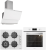 Silverline Ankastre Set CS5629W01 + BO6502W02 + 3420 W CLA