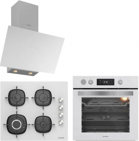 Silverline Beyaz Ankastre Set CS5629W01 + BO65P4W01 + 3481 FLAM