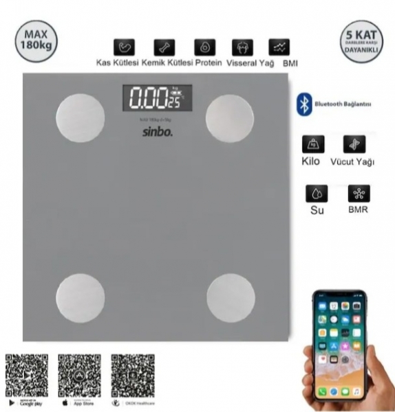 Sinbo SBS-4469 Dijital Banyo Tartısı