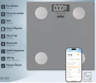 Sinbo SBS-4469 Dijital Banyo Tartısı