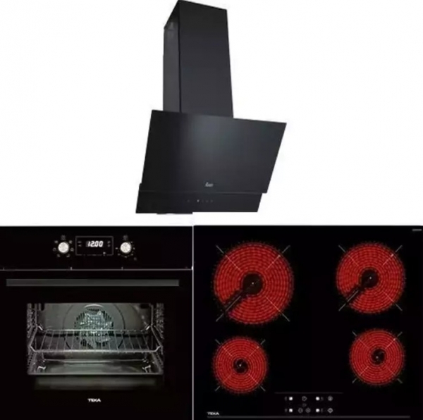 Teka Siyah Ankastre Set TZ 6415 + HAK 627 BK + ATV 60