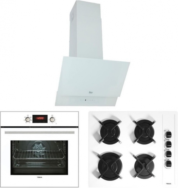 Teka Chef 8 Beyaz Ankastre Set GBC 64002 KBC WH + HAK 627 WH + TVT 60