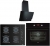 Teka Siyah Ankastre Set GBC 64002 BK + HAK 629 BK + TVT 60.1