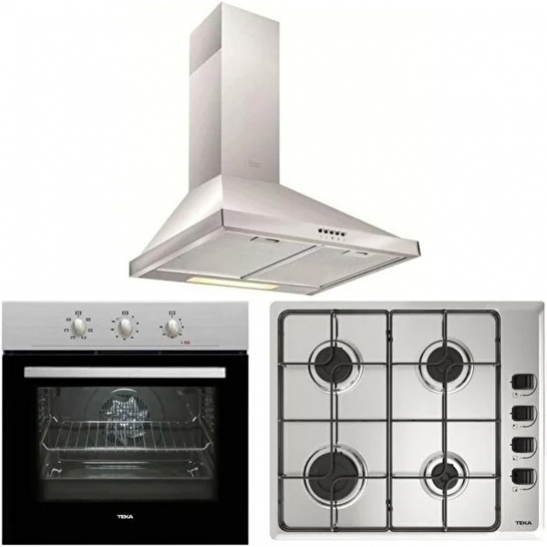 Teka Chef 1 İnox Ankastre Set HLX 640 KBAOE XI + HE 715 SS + DF 60