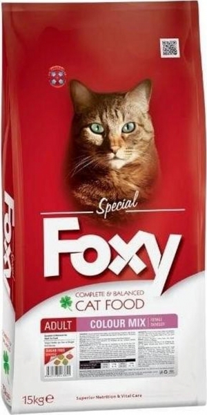 Foxy Colour Mix Yetişkin 15 kg Kedi Maması