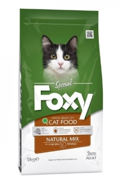Foxy Natural Mix Tavuk Etli 2 kg Kedi Maması