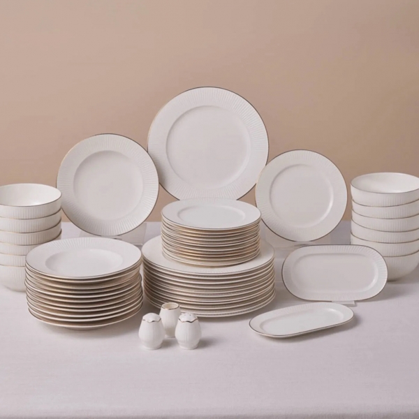 Karaca Elegance Bone Massimo 53 Parça Yemek Takımı