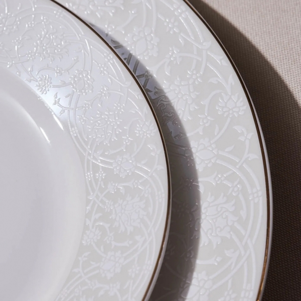 Karaca Elegance Bone Nola 24 Parça Yemek Takımı