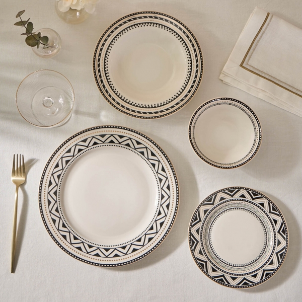 Karaca Elegance Bone Tria 24 Parça Yemek Takımı
