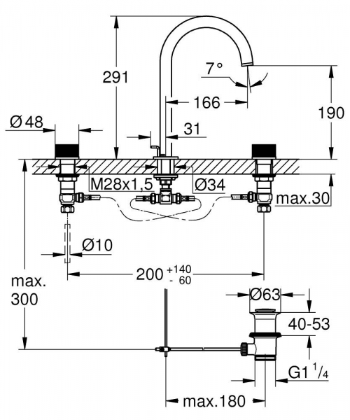 Grohe Atrio Private 20595DA0 Lavabo Bataryası