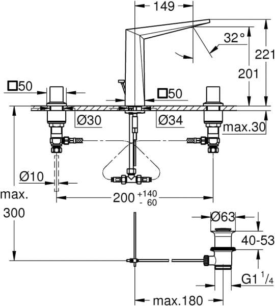 Grohe Allure Brilliant 20627000 Lavabo Bataryası