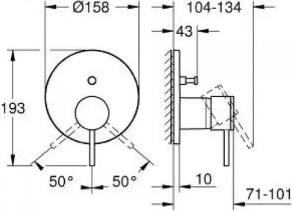 Grohe Atrio 24355GL0 Banyo Bataryası