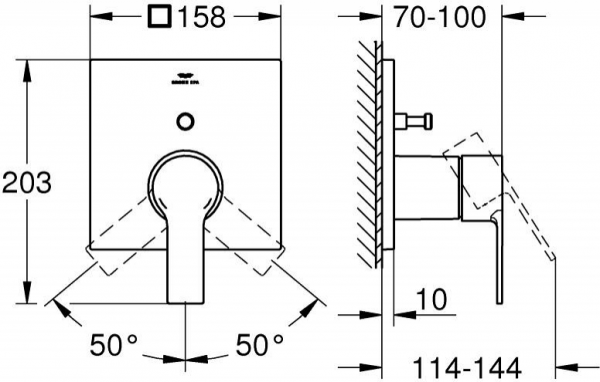 Grohe Allure 19315GN1 Duş Bataryası