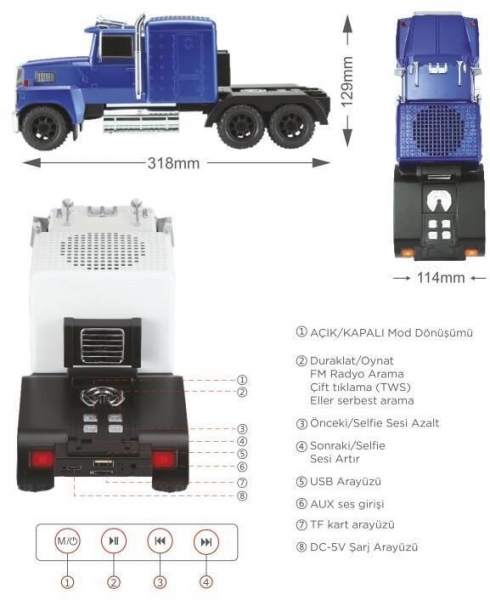 Torima D50 Bluetooth Hoparlör