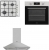 Vestel İnox Ankastre Set AO-6004 YX-DG + AF 7684 YX + AD-6001 X
