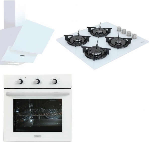 Ukinox Beyaz Ankastre Set Felix + Yoga Modern + Hawk 60