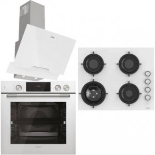 Uğur Steam Chef Beyaz Ankastre Set UAO 6041W3 BCY RSR1 + UAF 6011DB BCPST + UAD 6012G BA3D