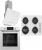 Uğur Fry Art Beyaz Ankastre Set UAO 6041W3 BCY RSR1 + UAF 6011D BCPET + UAD 6012G BA3D