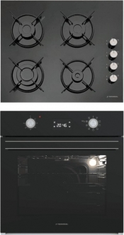 Termikel Siyah 2'li Ankastre Set BH P6144C B + BO O6555C DB +