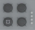 Termikel Gri 2'li Ankastre Set BH P6194C A +  + CH C6532C BA