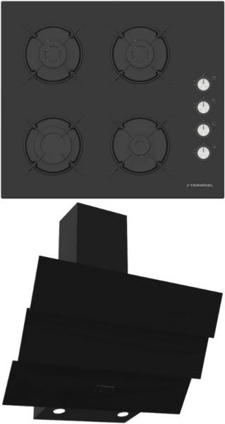 Termikel Siyah 2'li Ankastre Set BH P6144C B + + CH S6532C BB