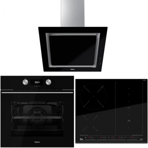 Teka Siyah Ankastre Set IZS 66700 MSP + HLB 8400 BK + DLV 68660 BK
