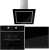 Teka Siyah Ankastre Set IZS 66700 MSP + HLB 8400 BK + DLV 68660 BK