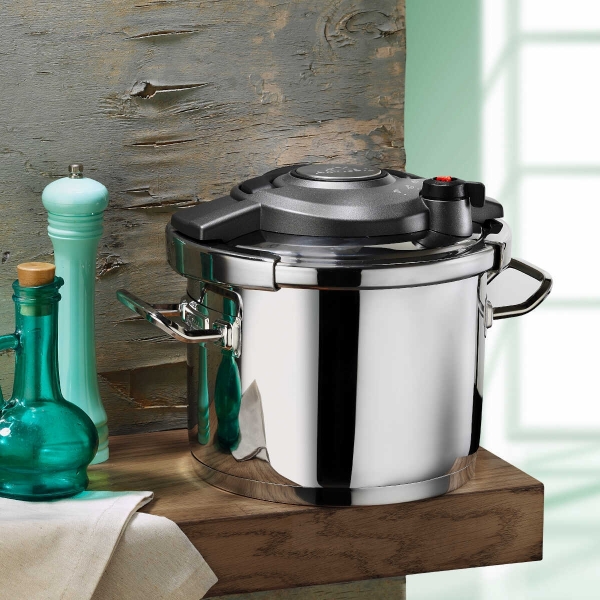Aryıldız Touch & Cook Kanka 6+4 Düdüklü Tencere (6 Litre / 4 Litre / Çelik)