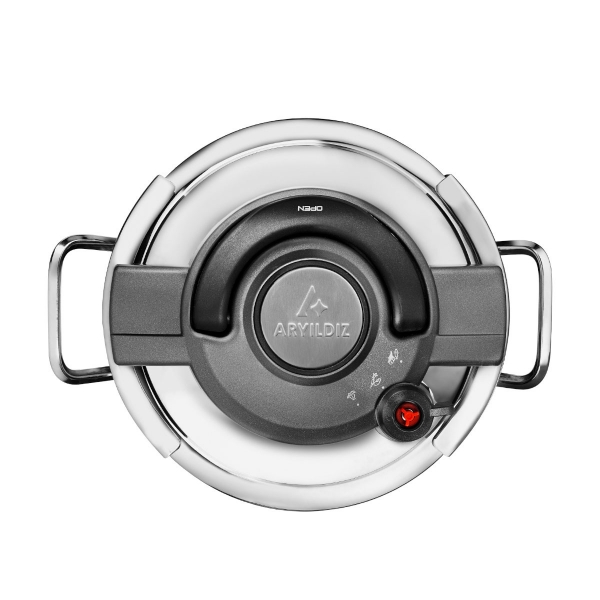 Aryıldız Touch & Cook Düdüklü Tencere (6 Litre / Çelik)