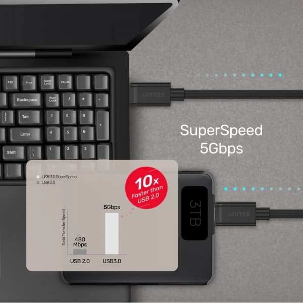 Unitek USB-C PD60W Şarj Kablosu