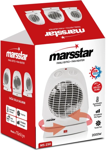 Marsstar MS-250 2000W Fanlı