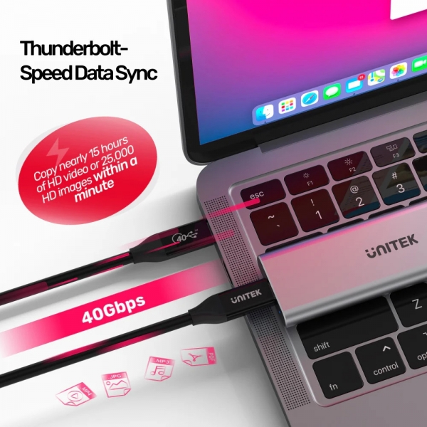 Unitek USB 4 100W Şarj Kablosu
