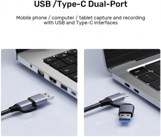 Unitek V1167A HDMI to USB-C/A Dönüştürücü