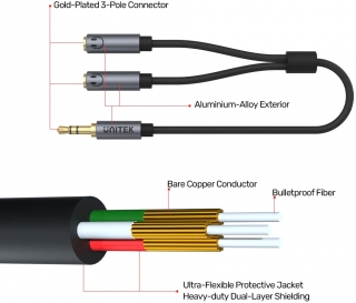 Unitek 3.5mm AUX Audio Dönüştürücü