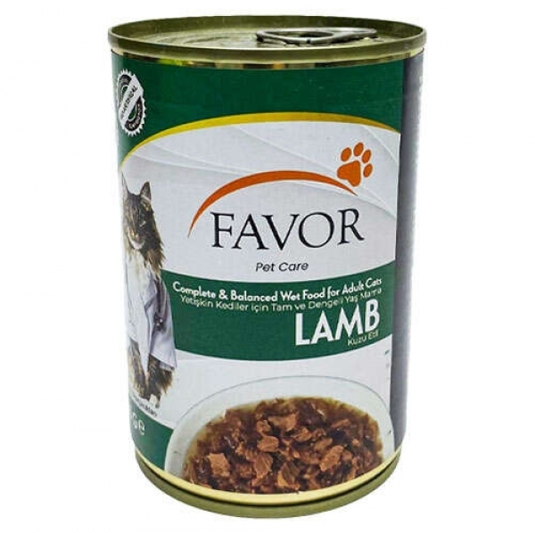 Favor Kuzu Etli 400 gr Kedi Maması