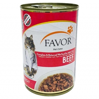 Favor Biftek Etli 400 gr Kedi Maması